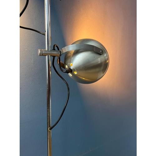 Silver Vintage Herda Eyeball Floor Lamp For Sale - Image 5 of 13