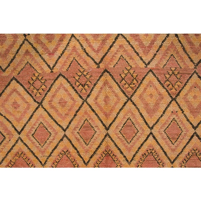 Vintage Moroccan Wool Runner With Diamond Lattice by Rug & Kilim, 1950-1959 For Sale In New York - Image 6 of 9