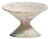 1960-1969 France Weathered Antique White Painted Pedestal Bowl Planter For Sale