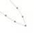 Add a refreshing pop of color to your neckline with this elegant station necklace. Designed for effortless style, this...
