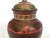 Brass Vintage Mid Century India Brass Incised Multicolor Enamel Incense Urn Lidded Jar For Sale - Image 8 of 13