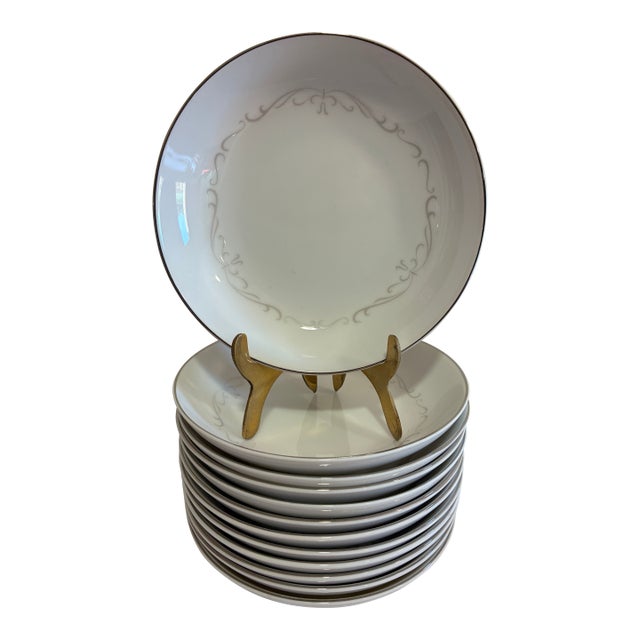 Vintage Kimberly Fine China "Trianon" Bowls, Set of 12 For Sale