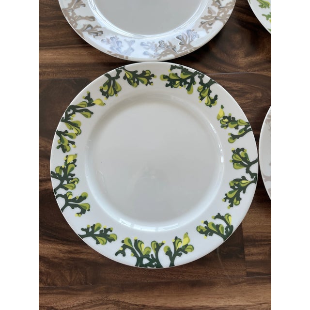 Abstract Set of 6 Spal Porcelanas Plates - Custom Designed by Kustaa Sakai For Sale - Image 3 of 11