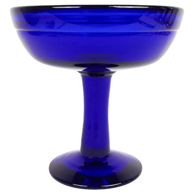 Mid-Century Bowl on Foot by Erik Höglund for Boda, Sweden For Sale