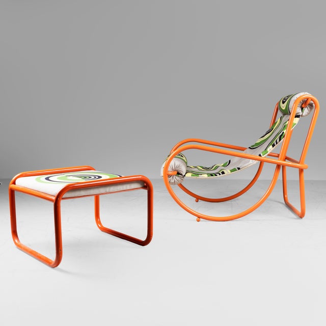 Set of Locus Solus Lounge Chair and Ottoman by Gae Aulenti for Poltronova, 1970s For Sale - Image 17 of 17