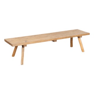 20th Century Rustic Narrow Coffee Table or Bench For Sale