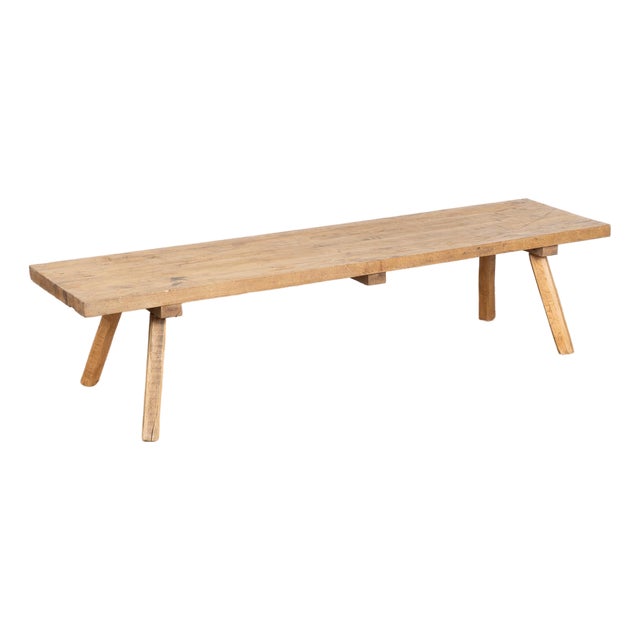 20th Century Rustic Narrow Coffee Table or Bench For Sale