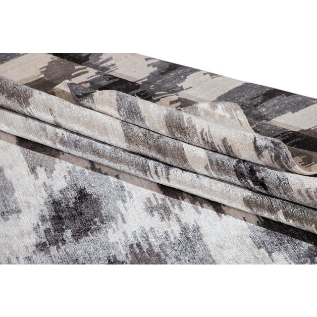 2010s 21st Century Modern Indian Silk Rug For Sale - Image 5 of 13