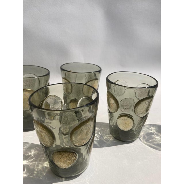 Gold Tequila Murano Glasses by Mariana Iskra for Ribes Studio, 2004, Set of 6 For Sale - Image 8 of 18