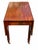 Red Antique Mahogany Drop Leaf Dining Table With Reed Carved Legs Boston For Sale - Image 8 of 12
