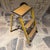 1960s Vintage Metal Three-Step Folding Utility Ladder Mid Century Modern For Sale - Image 5 of 10