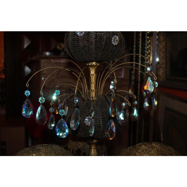 1950's Mid Century Modern Tall Palm Tree Floor Lamp For Sale - Image 10 of 12