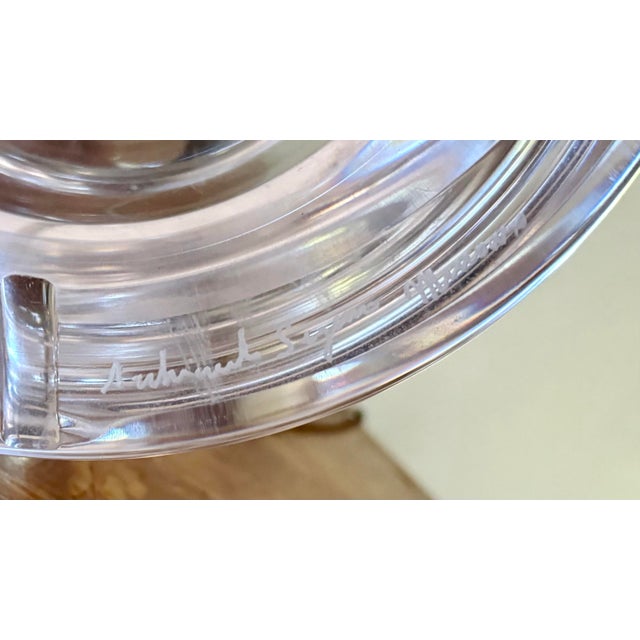 Transparent 1950s Mid Century Archimede Seguso Murano Glass Lamps - a Pair For Sale - Image 8 of 8