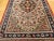 Ivory Vintage Persian Isfahan Area Rug, Handwoven Floral Pattern, Ivory & Navy, 3’ X 4’ For Sale - Image 8 of 12