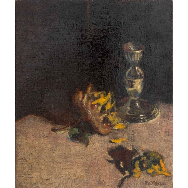 Robert O'Meara (American, 1957-2024), Group of Three Still Life Scenes, Oil on Canvas, depicting a Cupid figurine, silver...