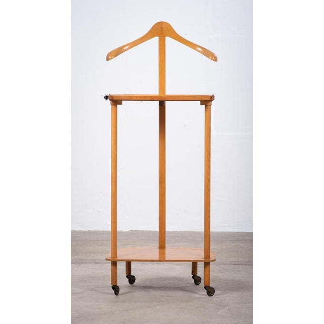 Scandinavian Modern Beech Wood Valet Stand, 1960s For Sale - Image 6 of 8