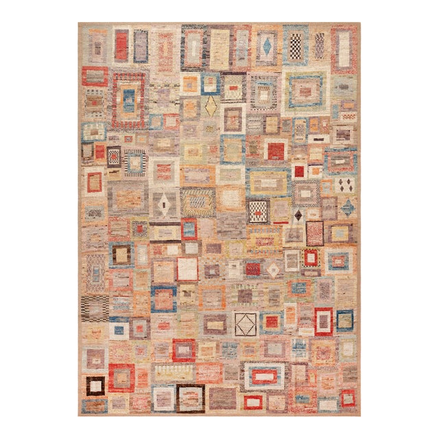 Nazmiyal Collection Artfully Composed Modern Rug For Sale