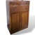 Vintage Arts and Crafts Oak Pantry Cabinet with Drawers, 1950s For Sale - Image 4 of 10