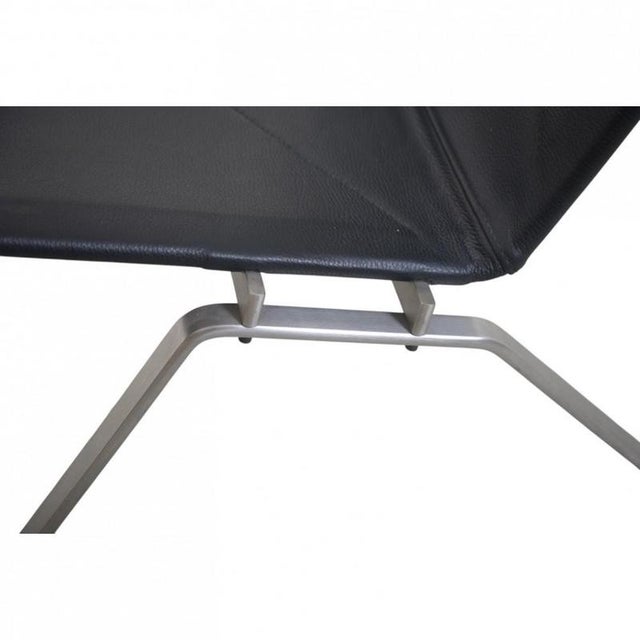 Black Vintage PK22 Chair in Black Aura Leather by Poul Kjærholm, 2000s For Sale - Image 8 of 13