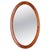 Oval Mirror with Walnut Frame, 1940s For Sale - Image 6 of 6
