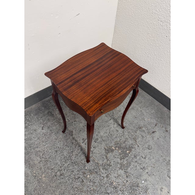 Edwardian Mahogany Inlaid Side Table, Vintage For Sale In San Francisco - Image 6 of 12