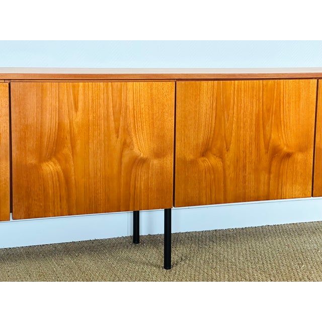Minimalist Scandinavian Teak Sideboard, 1960s For Sale - Image 11 of 15