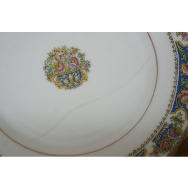 Early 20th Century 11 Antique Art Deco TLB Limoges Touze, Lemaître Frères & Blancher Plates For Sale - Image 5 of 11