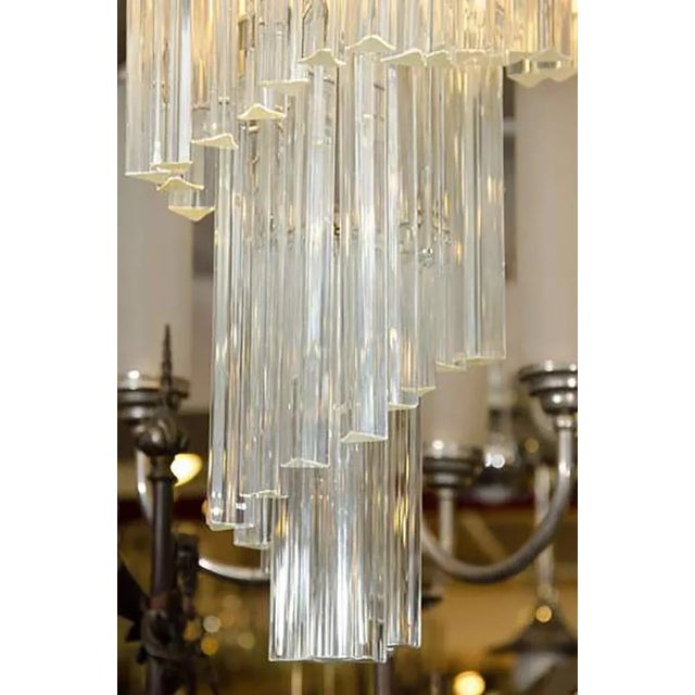 Italian Five-tier Murano Glass Chandelier by Camer For Sale - Image 3 of 4