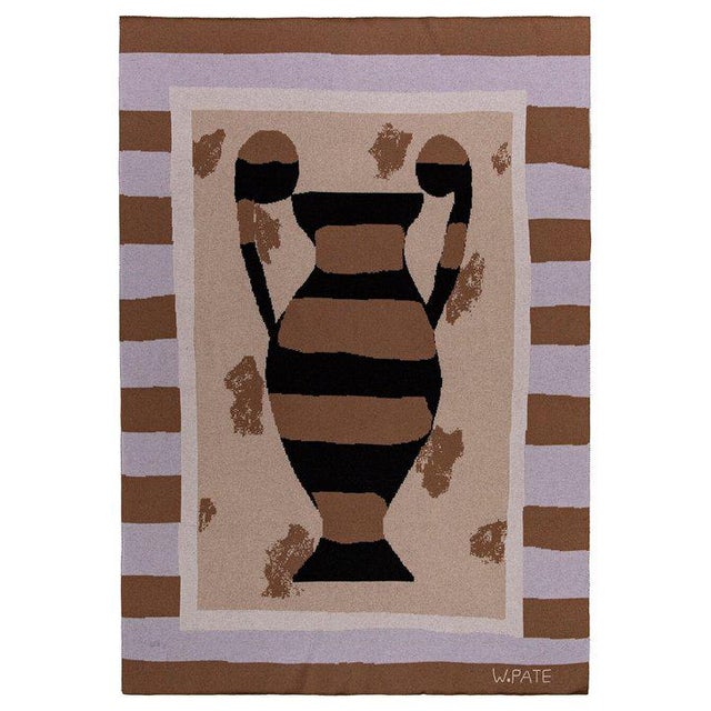 Contemporary Wayne Pate - Urn Cashmere Blanket, Queen For Sale - Image 3 of 3