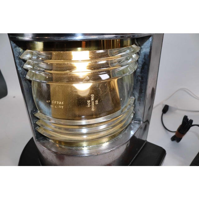 Polished Steel Ships Port and Starboard Lanterns For Sale - Image 10 of 10