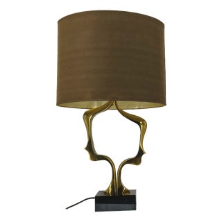 Vintage Bronze Table Lamp from Willy Daro, 1970s For Sale