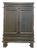 Mid-Late 20th Century Ebonized Chinese Pagoda or Alter Style Armoire For Sale