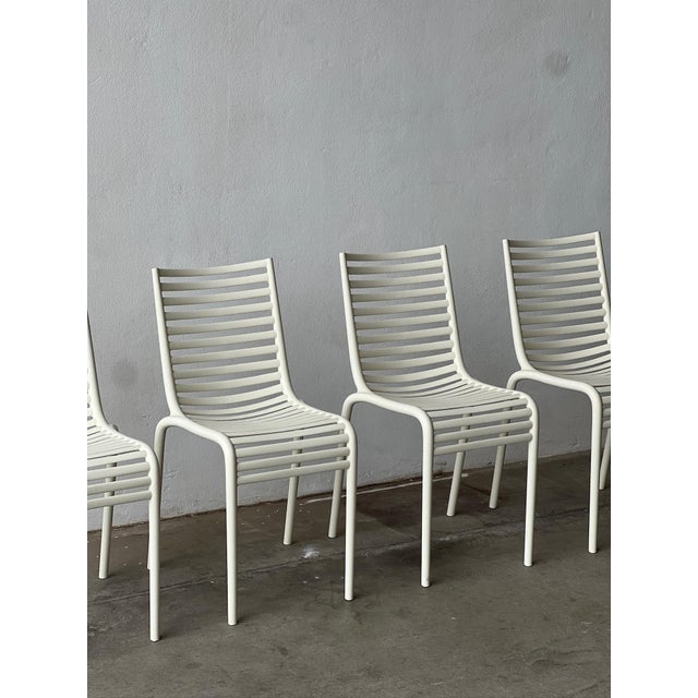 Driade Model Pip-E Stackable Chairs by Philippe Starck for Driade, 2010, Set of 4 For Sale - Image 4 of 17