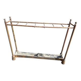 Brass Umbrella Stands, Set of 2 For Sale