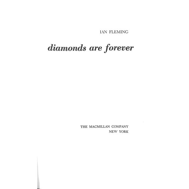 Traditional "Diamonds Are Forever" Book 1966 Fleming, Ian For Sale - Image 3 of 6