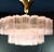 1980s Art Deco Pink Murano Glass Chandelier in the style of Barovier, Venice, Italy, 1982 For Sale - Image 5 of 11