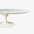 1950s Early Eero Saarinen for Knoll Oval Pedestal Tulip Coffee Table in White Laminate For Sale - Image 5 of 12