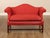 High Quality Georgian Style Upholstered Settee Constructed With A Mahogany Frame. The Form Features A Shaped Back With...