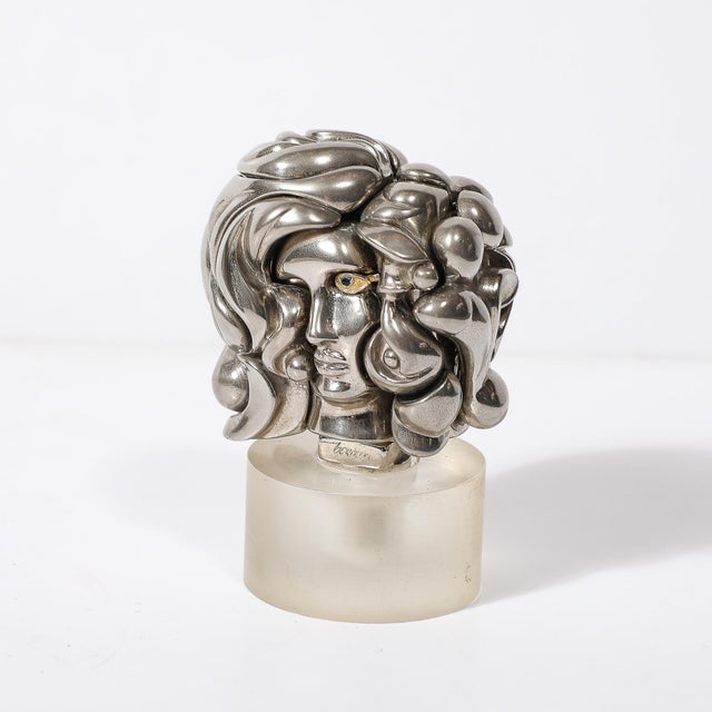 Metal Mid-Century Miguel Berrocal Mini "Portrait De Michelle" Puzzle Sculpture For Sale - Image 7 of 12