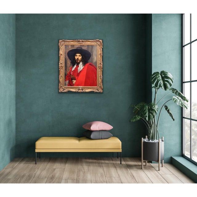 Ferdinand Victor Leon Roybet, Le Mousquetaire, 1880, Oil on Panel For Sale - Image 14 of 18