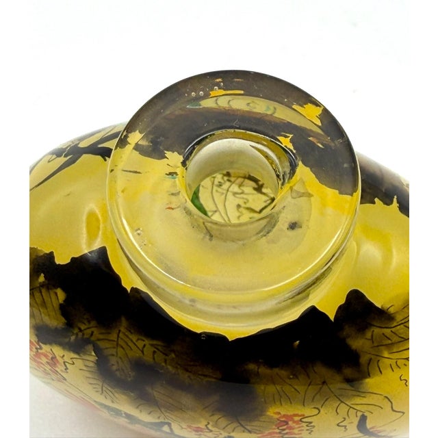 Beautifully Painted Inside Painted Snuff Bottle With Praying Mantis and Grasshoppers For Sale - Image 16 of 16