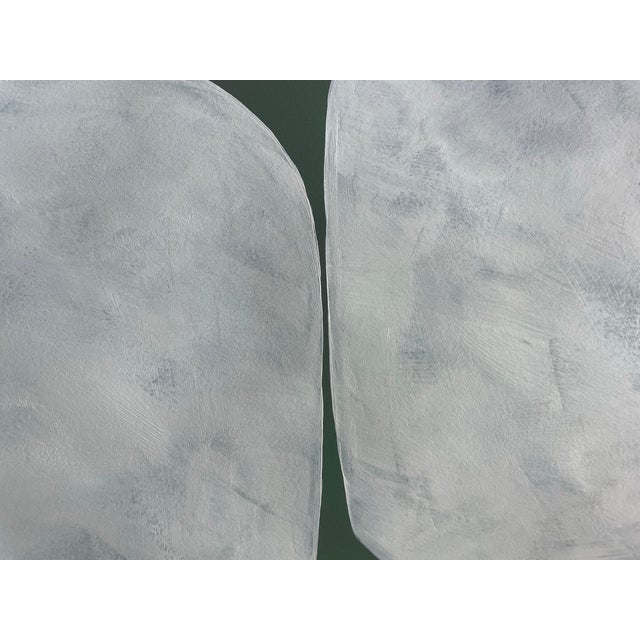 Contemporary 2026 " Cupola" Abstract Minimalist Painting on Paper Unframed by Artist r.k. Red For Sale - Image 3 of 4