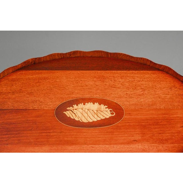 Brown Early 20th Century English Mahogany Tray For Sale - Image 8 of 14