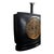 Postmodern Vintage Black & Gold Chinoiserie Table Lamp With Asian Medallion and Matching Finial For Sale - Image 3 of 13