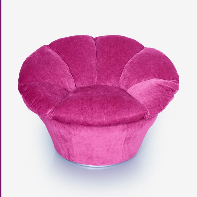 Twelve Pink Velvet Armchair by Biosofa For Sale - Image 12 of 12