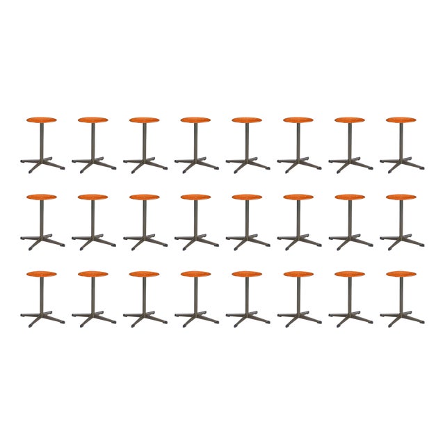 Plywood and Metal Stool, the Netherlands, 1970s For Sale