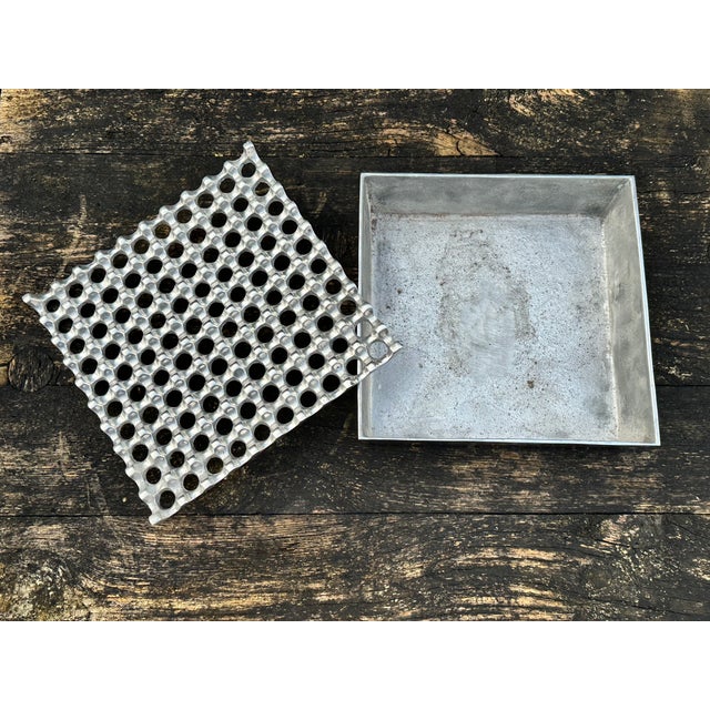 Contemporary Chromed Aluminum Ashtray, 1990s For Sale - Image 3 of 8