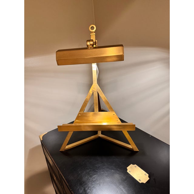 Alexa Hampton Vintage Mid-Century Modern Adjustable Brass Display Lamp For Sale - Image 4 of 12