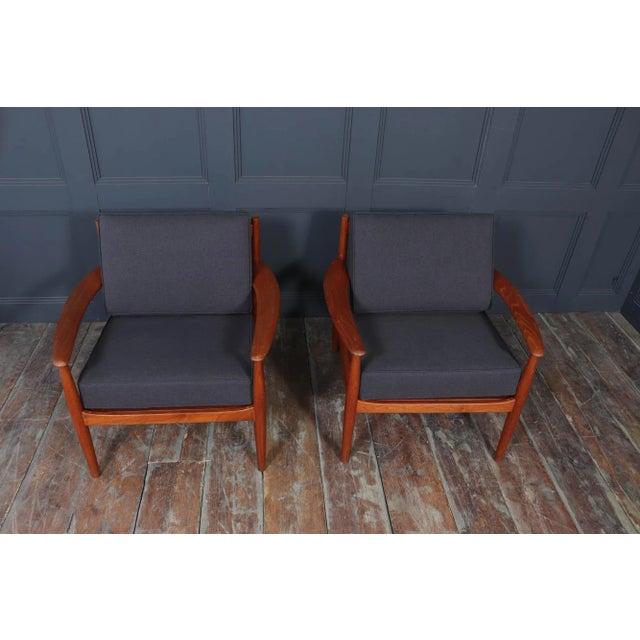 Teak Lounge Chairs by Grete Jalk for France & Søn, 1960s, Set of 2 For Sale - Image 6 of 16