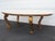 French Antique Gold Finish Oval Marble Top Coffee Table 6640 For Sale - Image 14 of 18